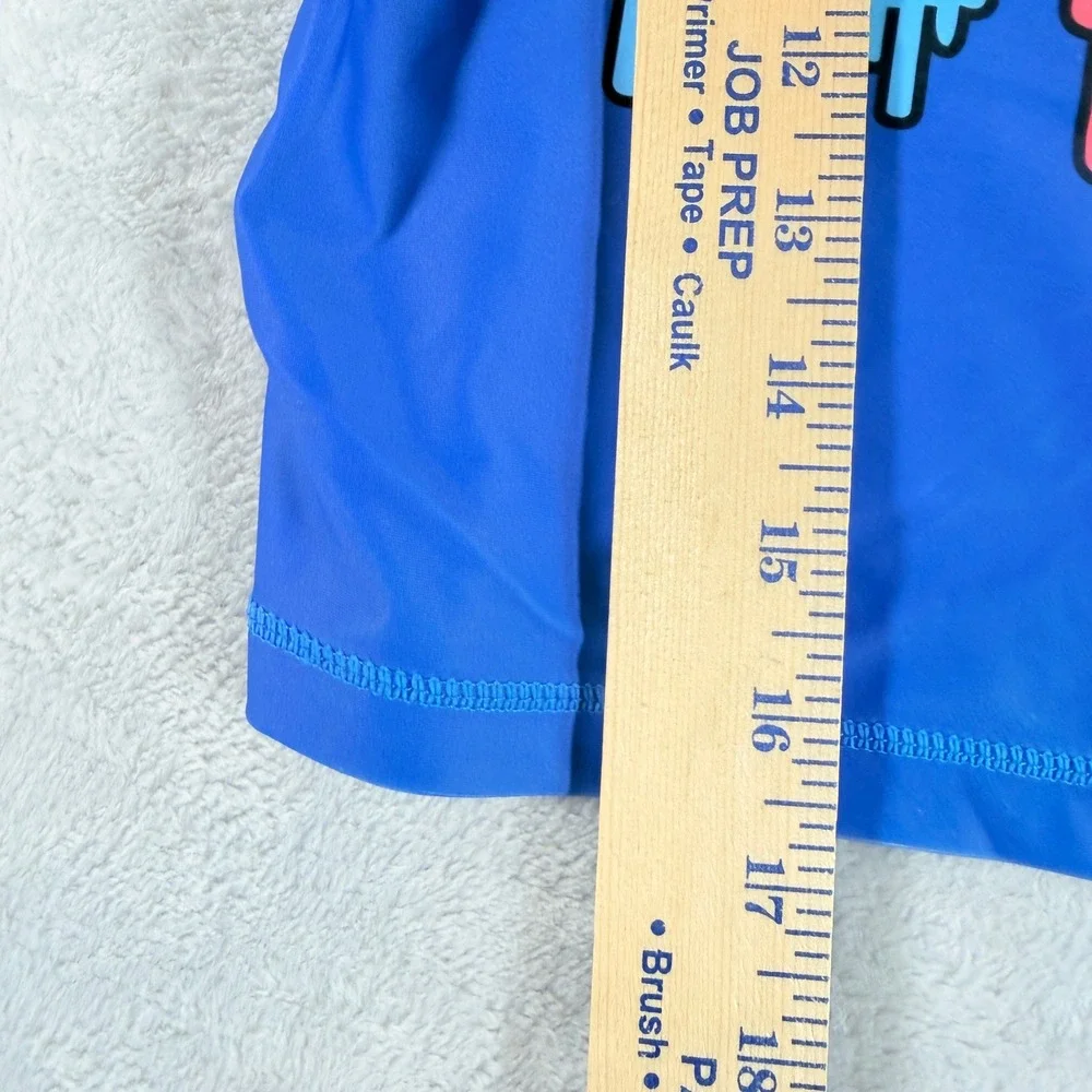 Andy & Evan Toddler Boys Blue Popsicle‎ Swim Set Rash Guard Trunks 4T NWT